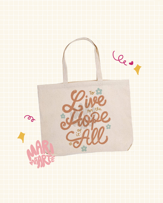 SWIFTIE FOLKLORE TO LIVE FOR THE HOPE OF IT ALL V2 TOTE