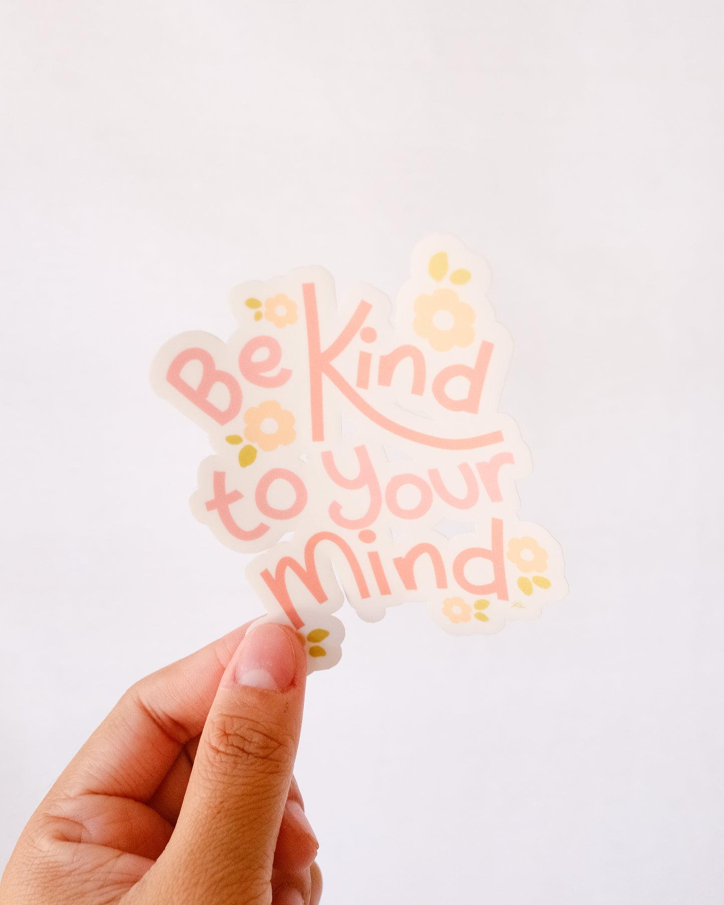 BE KIND TO YOUR MIND LARGE STICKER (PACK OF 2 PIECES)
