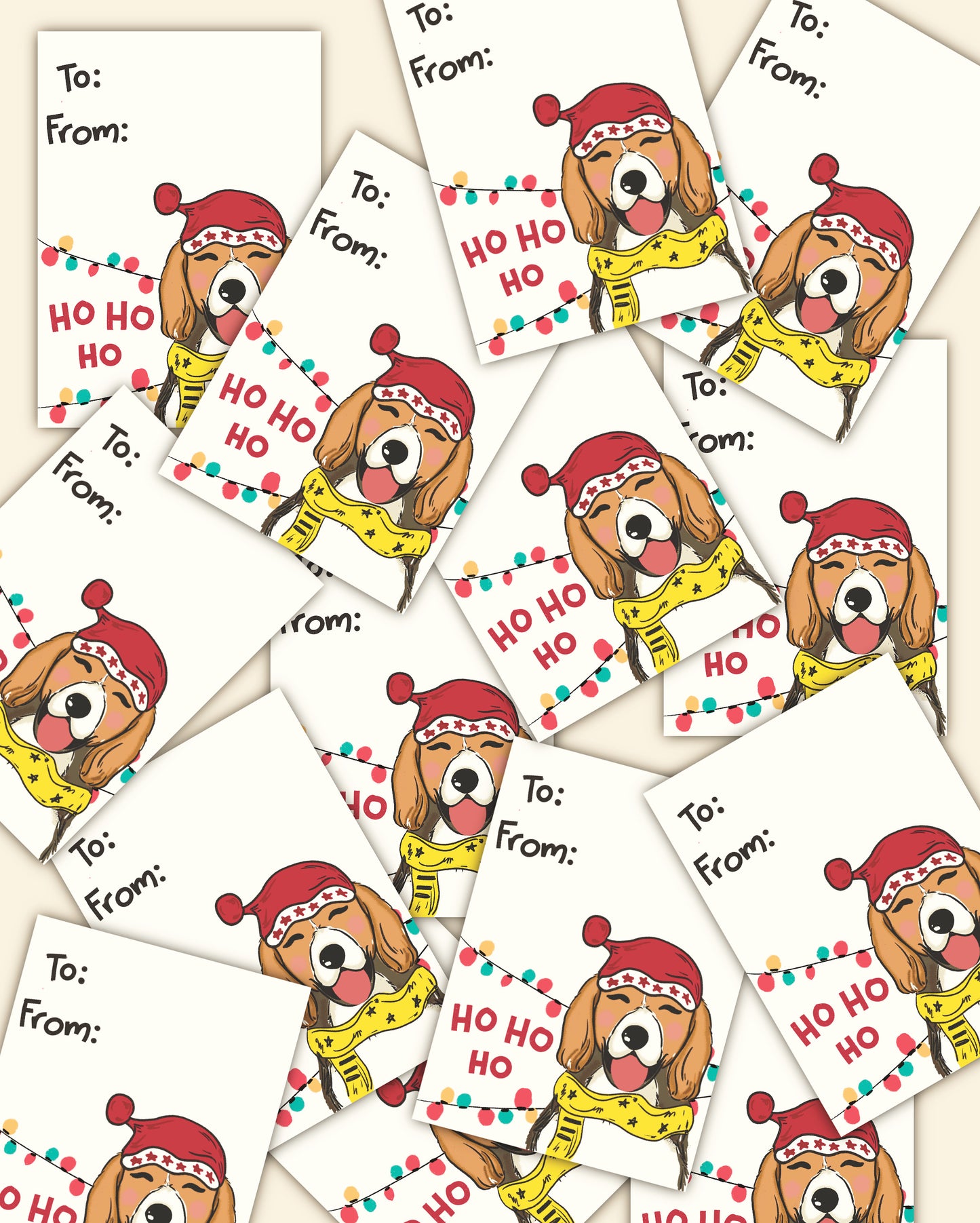 WOOFY THE BEAGLE GIFT TAGS
