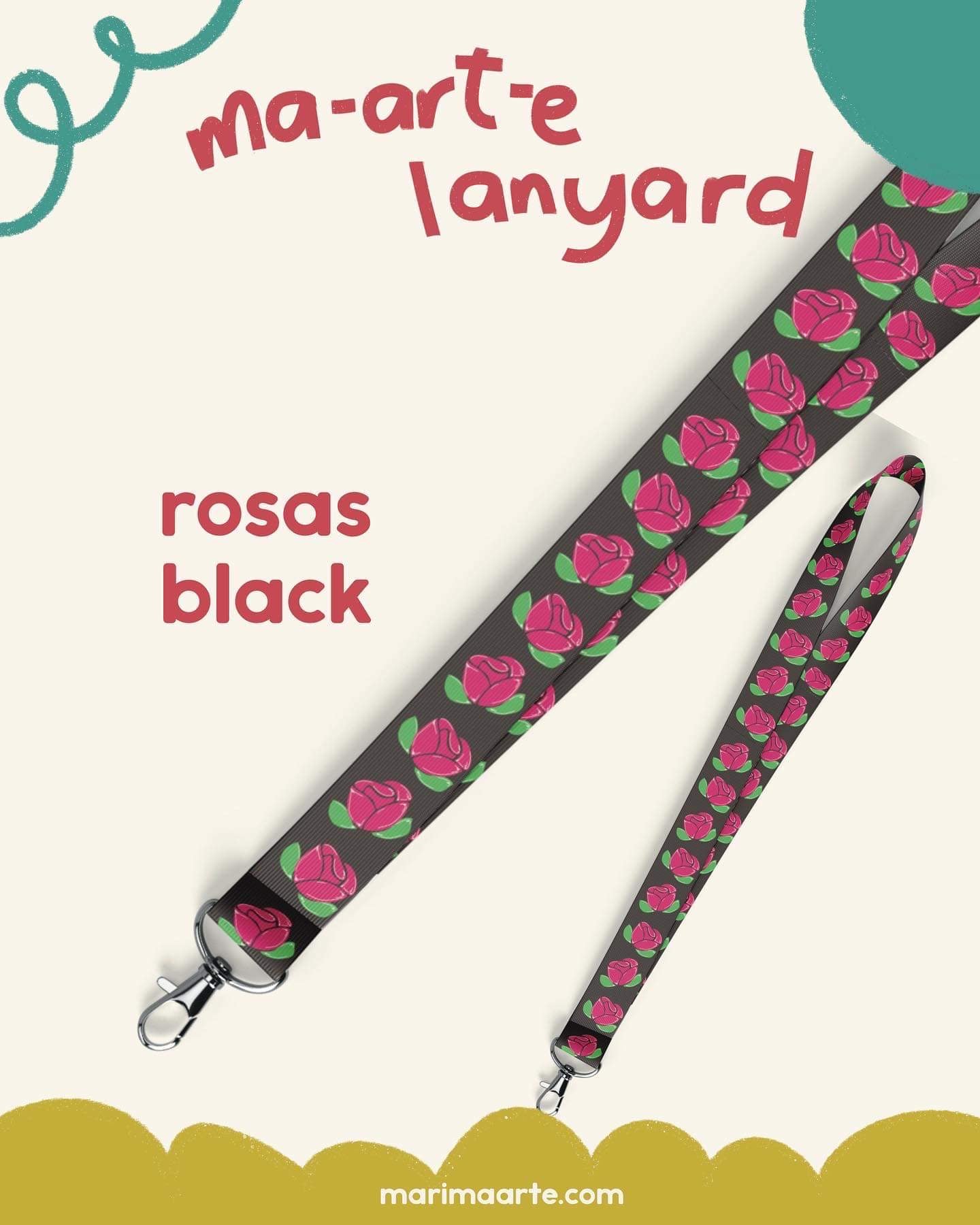 ROSAS BLACK LANYARD