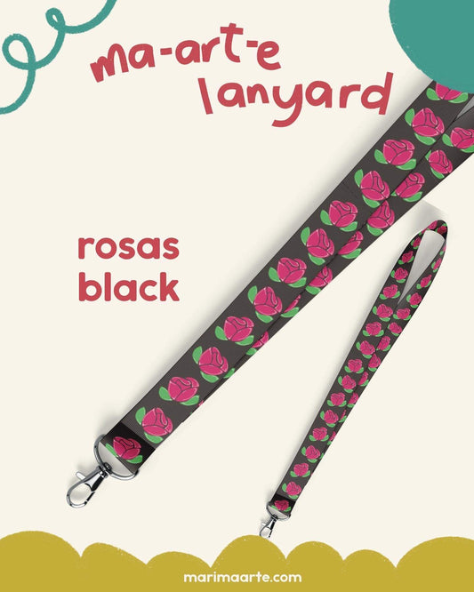ROSAS BLACK LANYARD