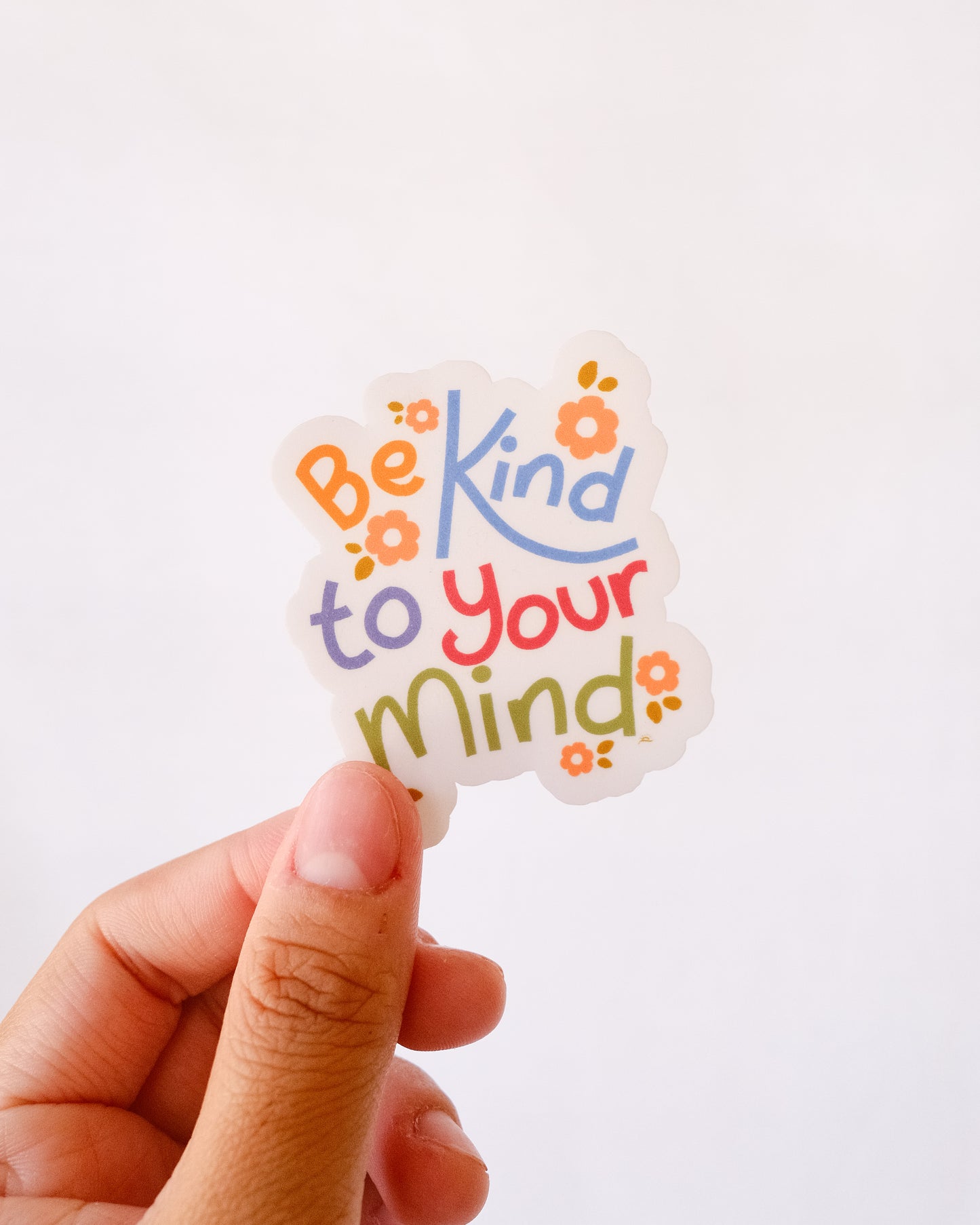 BE KIND TO YOUR MIND REGULAR STICKER (PACK OF 2 PIECES)