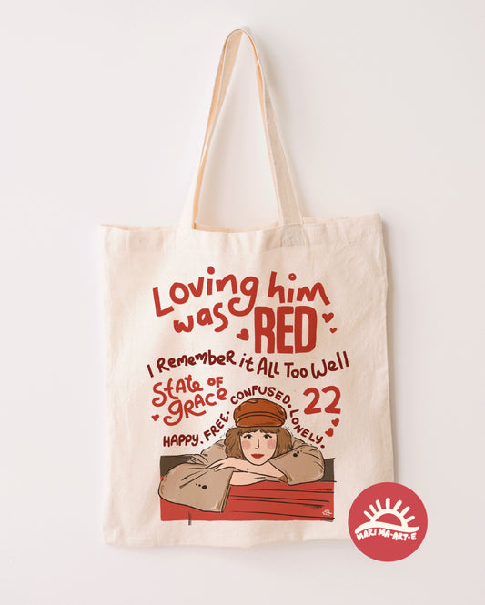 TAYLOR SWIFT RED TOTEBAG