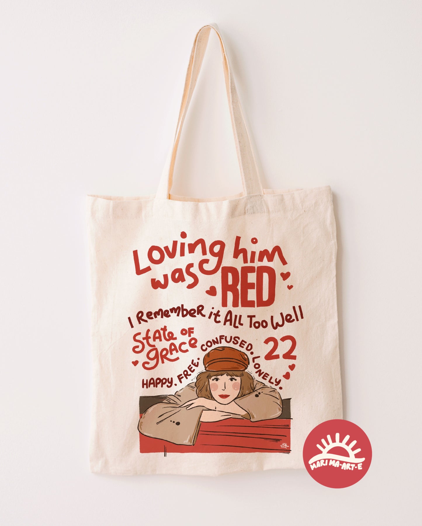 TAYLOR SWIFT RED TOTEBAG