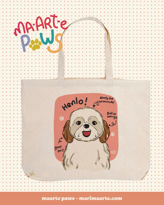 MOLLY THE SHIHTZU LARGE TOTE